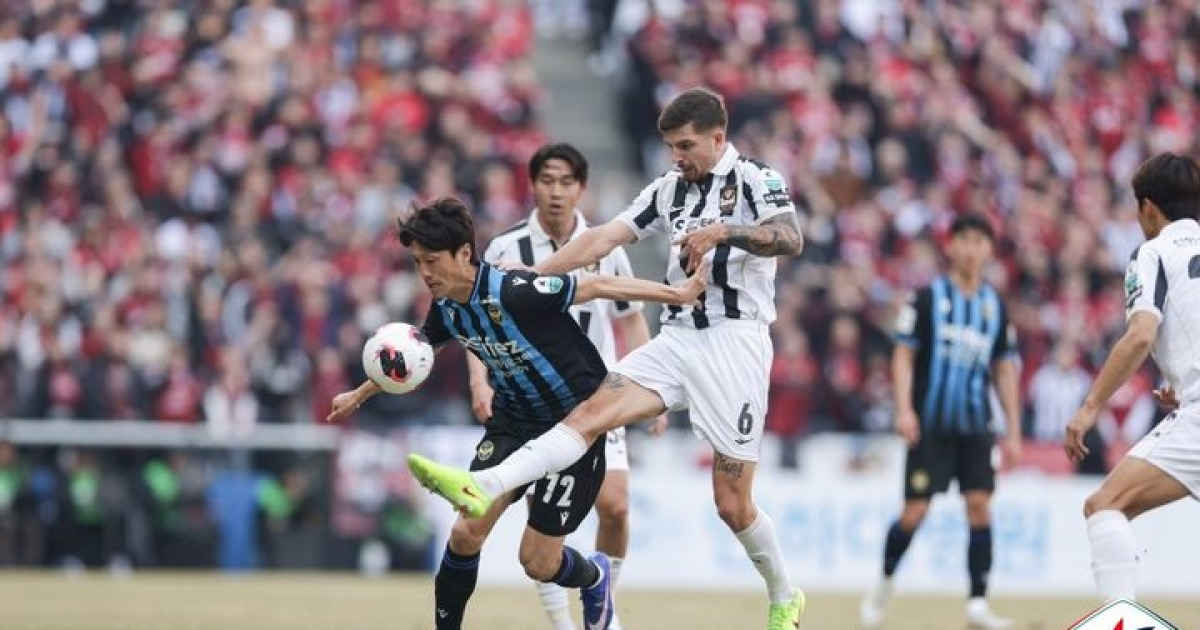 이청용, 인천 데뷔전서 고군분투했지만 팀은 패배