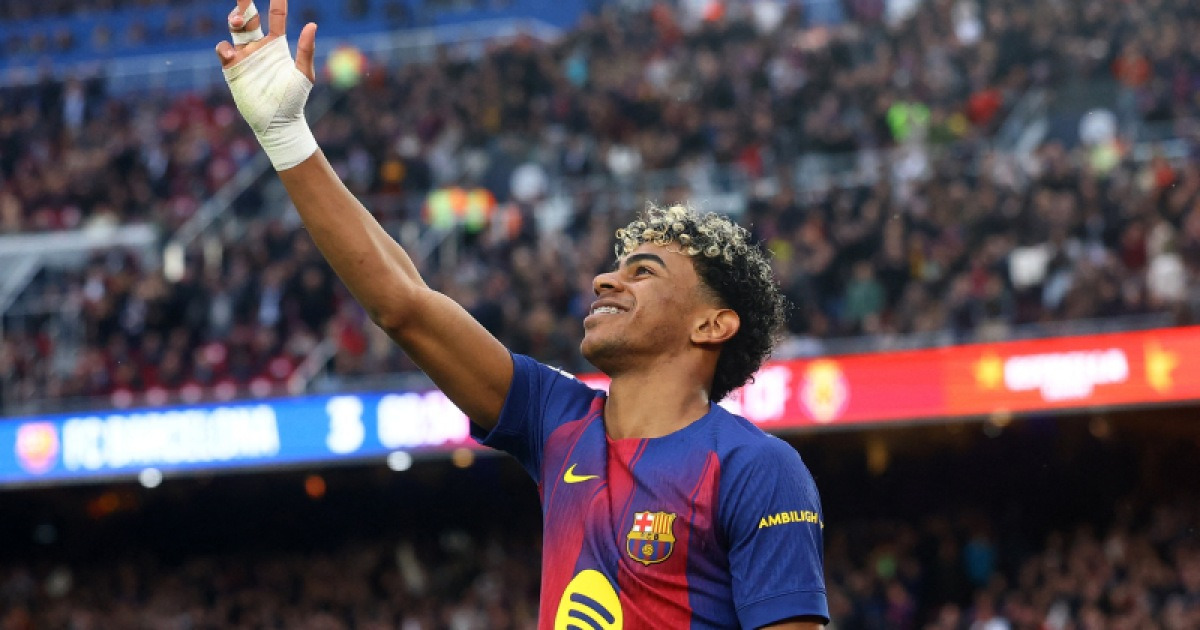 라리가 26라운드, 바르셀로나의 신성 라민 야말이 최연소 해트트릭으로 팀 승리 견인