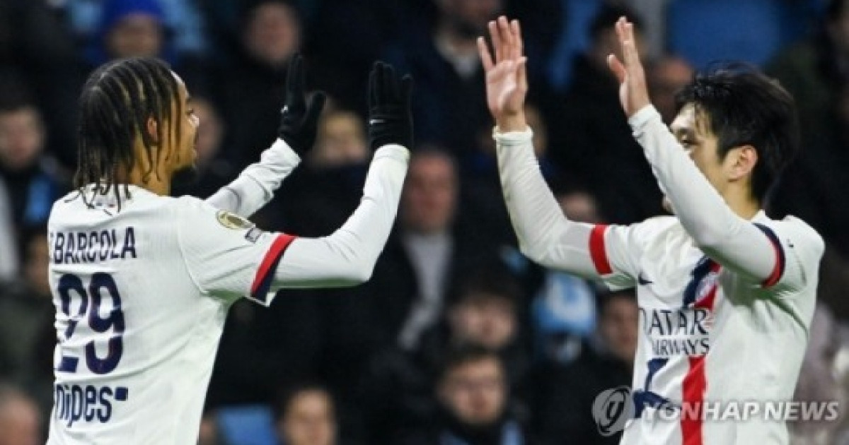 PSG, 이강인의 시즌 4호 도움에 힘 입어 르아브르 원정에서 1-0 승리