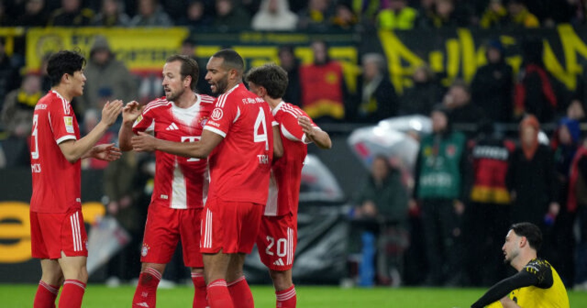 '극장골 직후 김민재 교체 투입' 바이에른 뮌헨, 데어 클라시커에서 도르트문트에 역전승…분데스리가 선두 질주