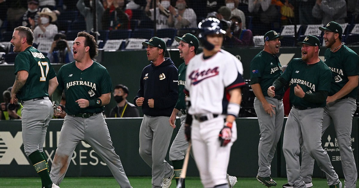 한국 야구, '3년 기다린' 설욕 이룰까? 호주, 日 요코하마전 0-2 영봉패…'두산 아쿼 탈락→울산 웨일스행' 알렉스 홀 무안타 침묵