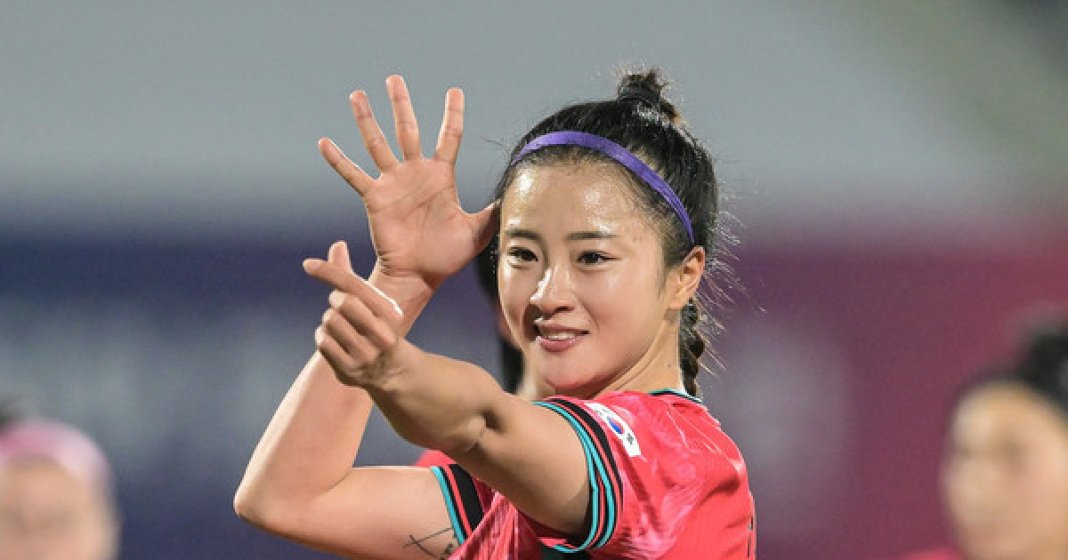 한국 여자 축구대표팀, 이란과의 AFC 여자 아시안컵 1차전서 선제골 성공