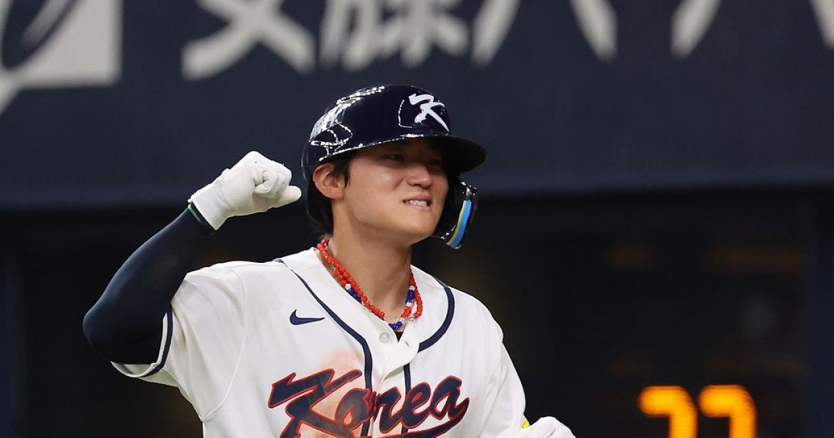 돌아온 김도영, 여전한 류현진…한국 야구, 한신과 평가전 3-3 무승부