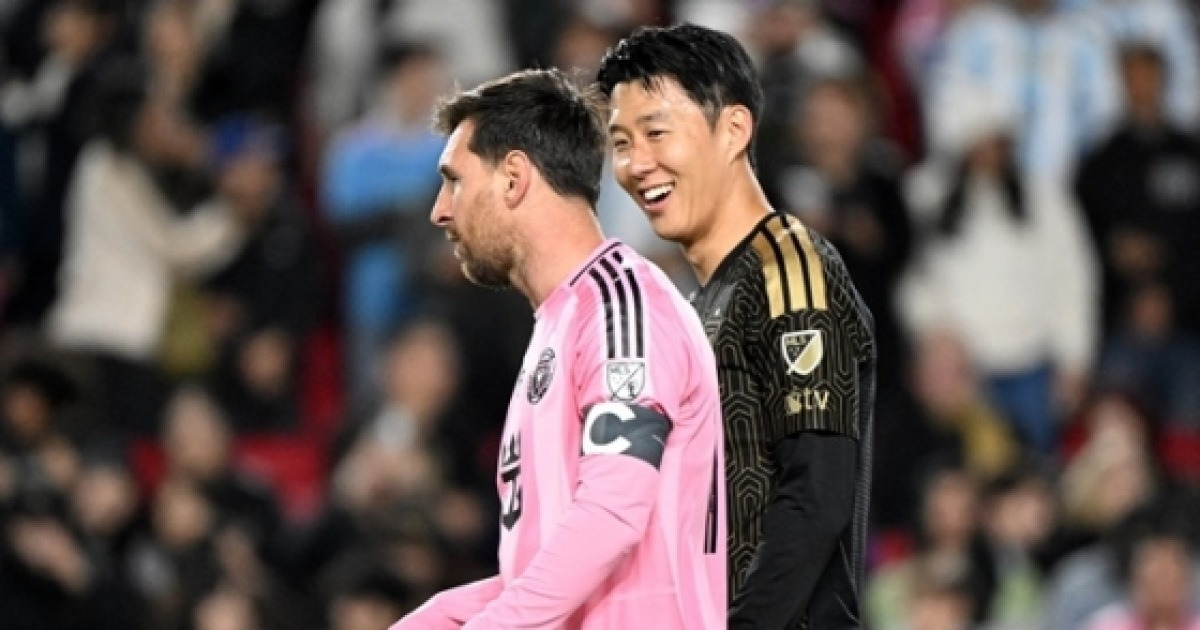 리오넬 메시, 손흥민과 첫 맞대결 패배 복수 성공...두 골으로 팀 역전승 견인