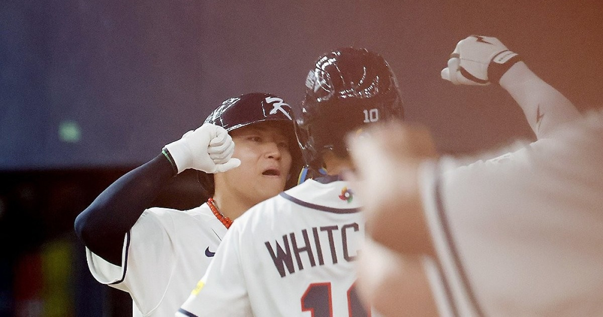 [WBC] 류지현호, 일본프로야구 한신과 3-3 비겨…김도영 솔로포