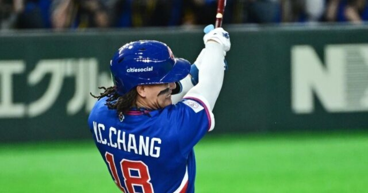 '5회 콜드' 벗어난 대만, 노히터 굴욕까지 깼다…첫 안타 주인공은 ML 235G 4번 타자 [MD도쿄]