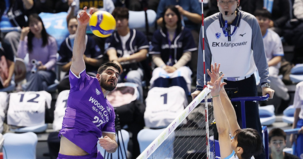 '알리 28점' 우리카드, 대한항공 꺾고 4위 도약…IBK기업은행은 정관장 완파