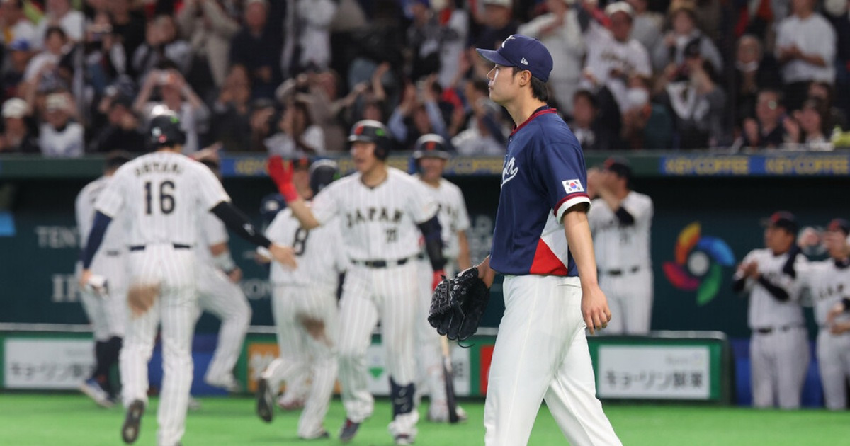 한국 야구, 일본에 11연패…WBC 조별리그 2차전 6-8 패배