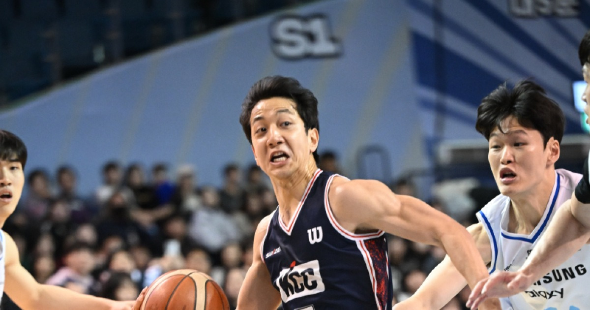 부산 KCC, 서울 삼성 제압...5위 유지