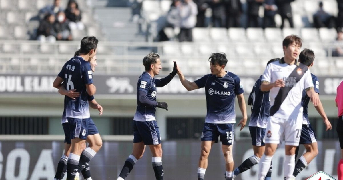 서울 이랜드, 경남FC와의 경기서 1-0 승리...승점 3점 확보