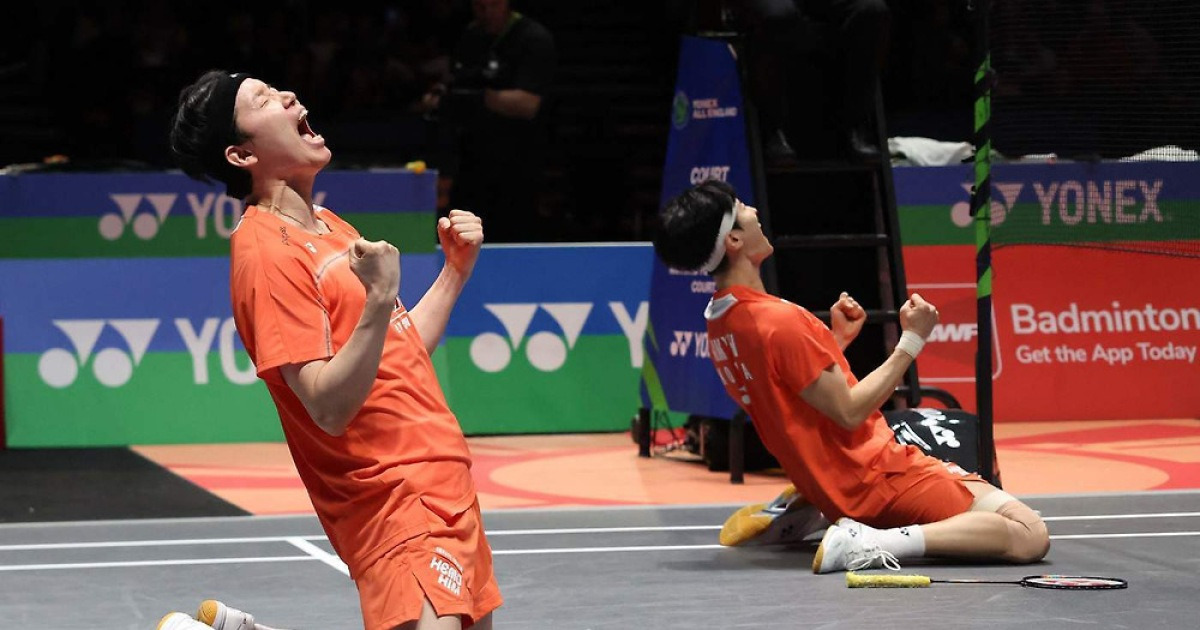 배드민턴 서승재-김원호, 전영오픈 우승…韓 남자 복식 40년 만의 쾌거