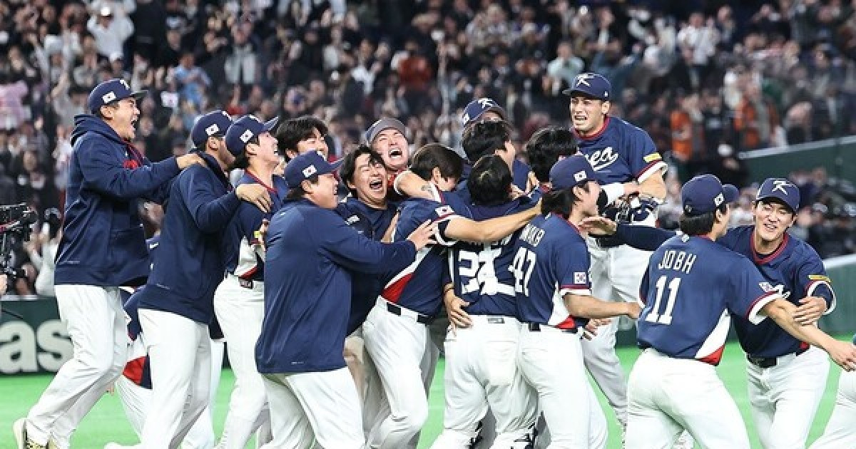 한국 야구대표팀, 극적인 2라운드 진출…대만 제치고 2위