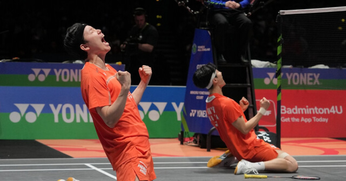 ‘황금 콤비’ 서승재-김원호, 40년 만에 전영오픈 2연패…“꿈 이뤄 기뻐”