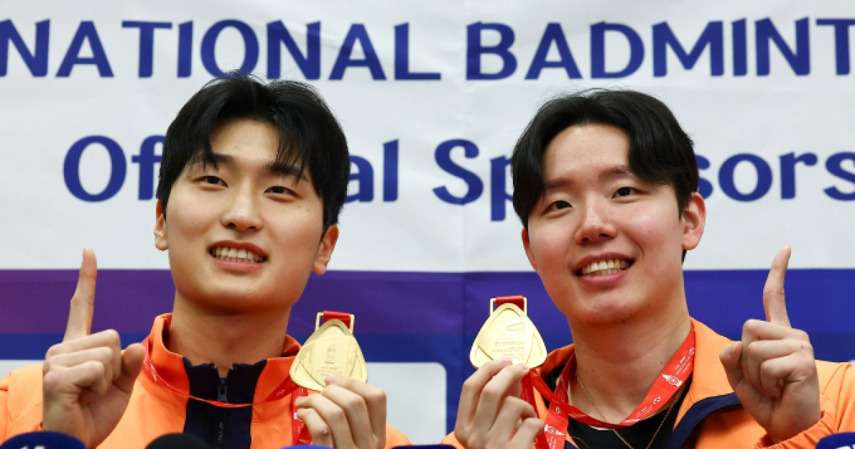 배드민턴 남자복식 세계 1위 서승재·김원호, 전영오픈 '2연패' 달성