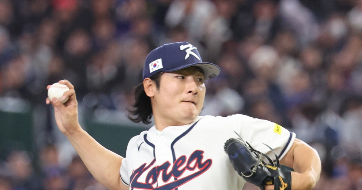 韓 야구 서글픈 현실, 곽빈이 158㎞ 꽂아도 직구 구속 17위…일본은 언감생심, 대만보다 한참 느렸다