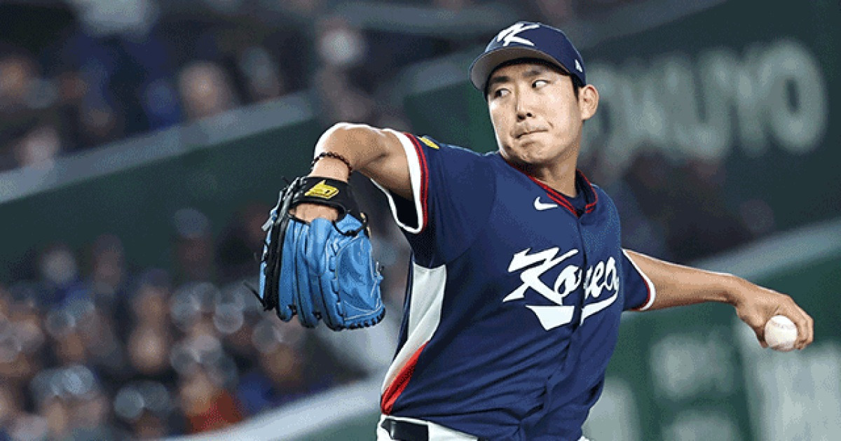 ‘팔꿈치 통증’ 손주영, WBC 8강 마이애미행 불발…오브라이언 대체 발탁 고려