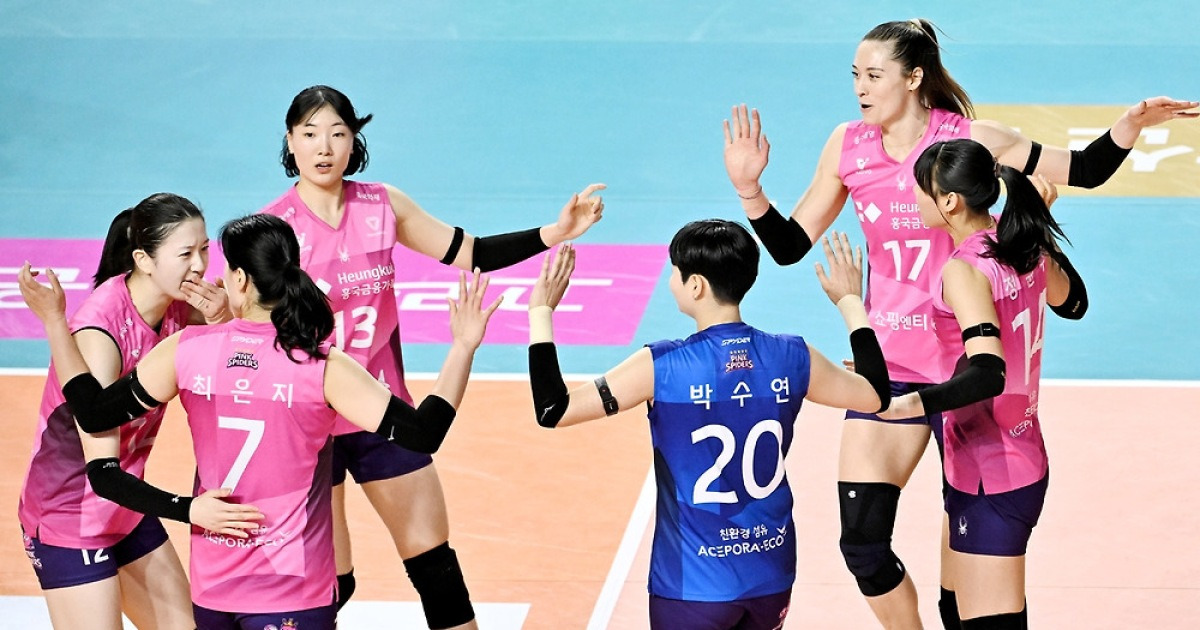 프로배구 흥국생명, 기업은행 제압…3위 사수 가능성 커져