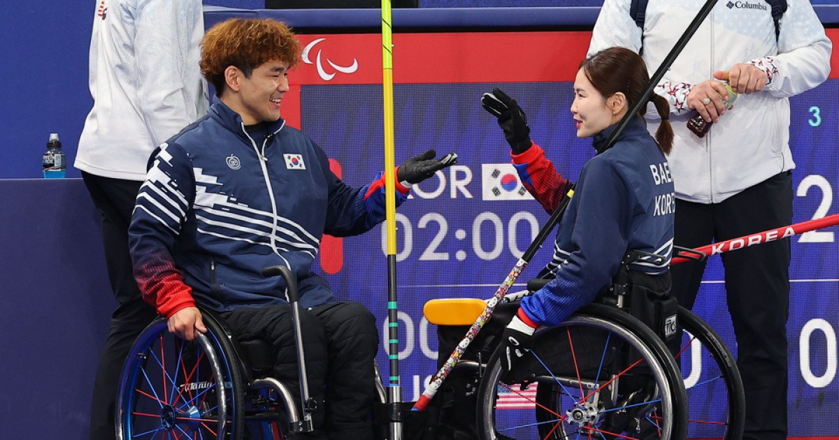 경기도장애인체육회 백혜진-이용석 조, 휠체어컬링 믹스더블 금메달 도전