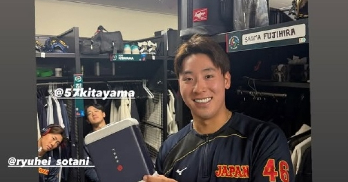 역시 오타니, 마이애미로 출발 전 日 선수단 전원에 헤드폰 선물 [WBC]