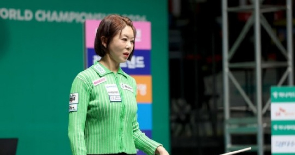 '3연패 징크스 탈파' 김가영, 정수빈 꺾고 월드챔피언십 8강...차유람과 빅매치