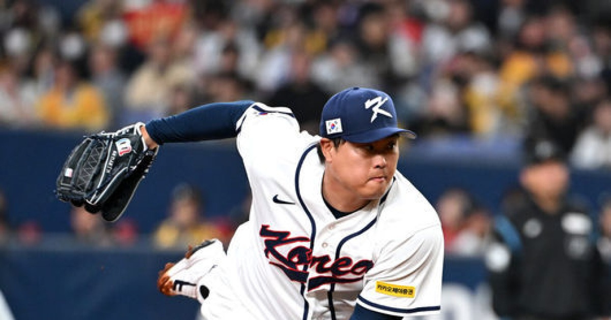 "류현진 대단해" 20년 지나도 에이스, 김경문 감독 "도미니카 선수들 상대해봤으니…잘 던져주길" [오!쎈 대전]