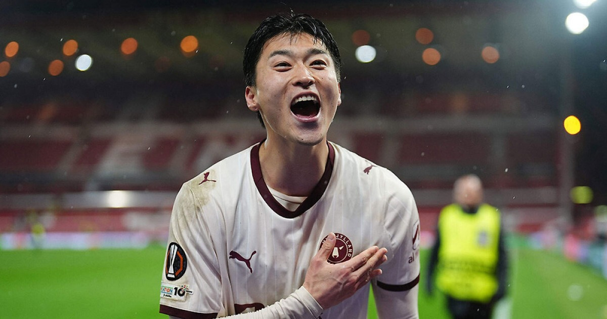 조규성, EPL 노팅엄 상대 헤더골…미트윌란 UEL 원정 1-0 승리 이끌어