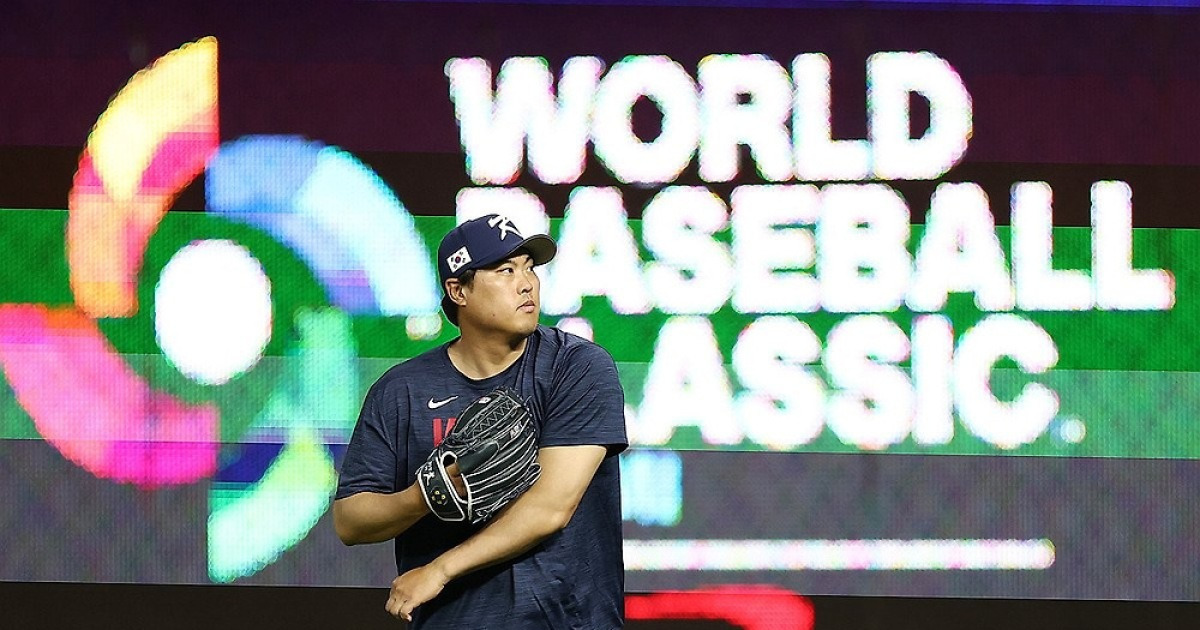 [WBC] 류현진, 사실상 대표팀 은퇴 경기…50구 투구시 대회 종료