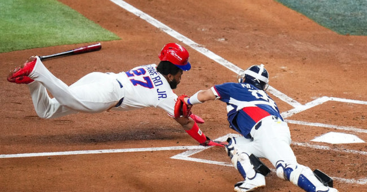 '13홈런 괴력만이 아니다. 신들린 홈슬라이딩까지...' 도미니카의 디테일 야구, 메이저리그 공식 홈페이지도 주목 [WBC]