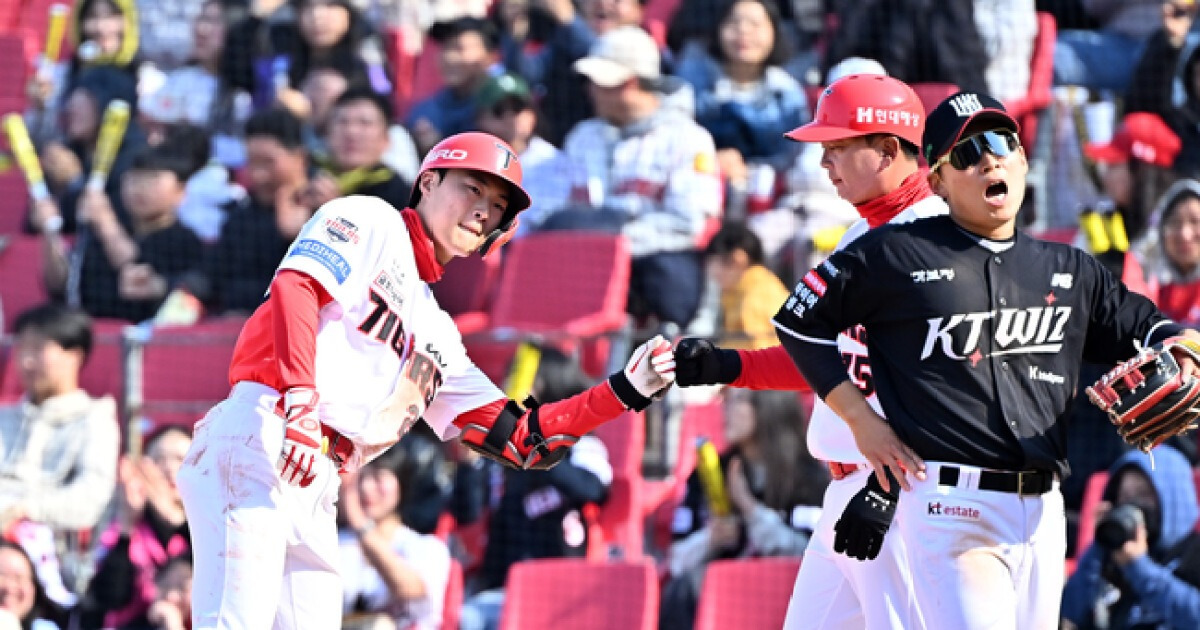 윤도현 투런포, 박민 3안타 2타점 vs 배정대 투런포, 안치영 의지의 동점타...KIA-KT 대접전 10-10 무승부  [광주 리뷰]