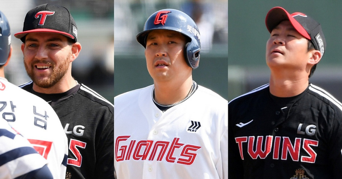 '아웃인 줄 알았는데...' 오지환 글러브 맞고 튀어나온 공, 머쓱한 유강남 웃게 만든 오스틴 넉살 [부산 현장]