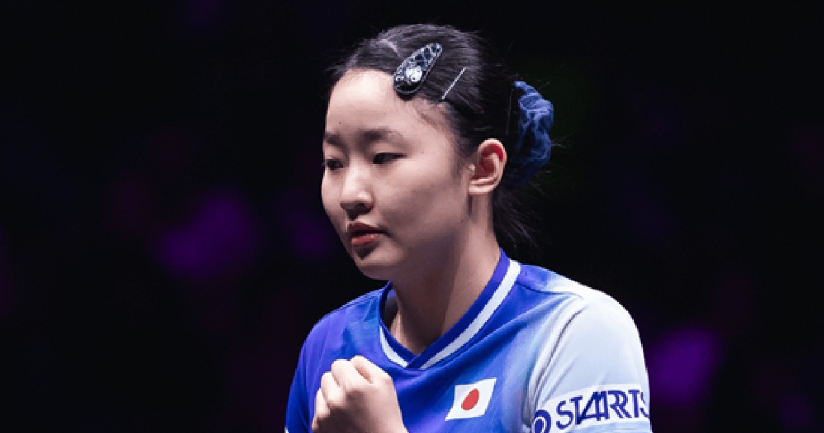 中 여자탁구 대형사고, '4년 아성' 무너졌다…日 17세 천재소녀, 중국에서 WTT 챔피언스 우승→콰이만 4-3 격파+1위 쑨잉사 8강 탈락