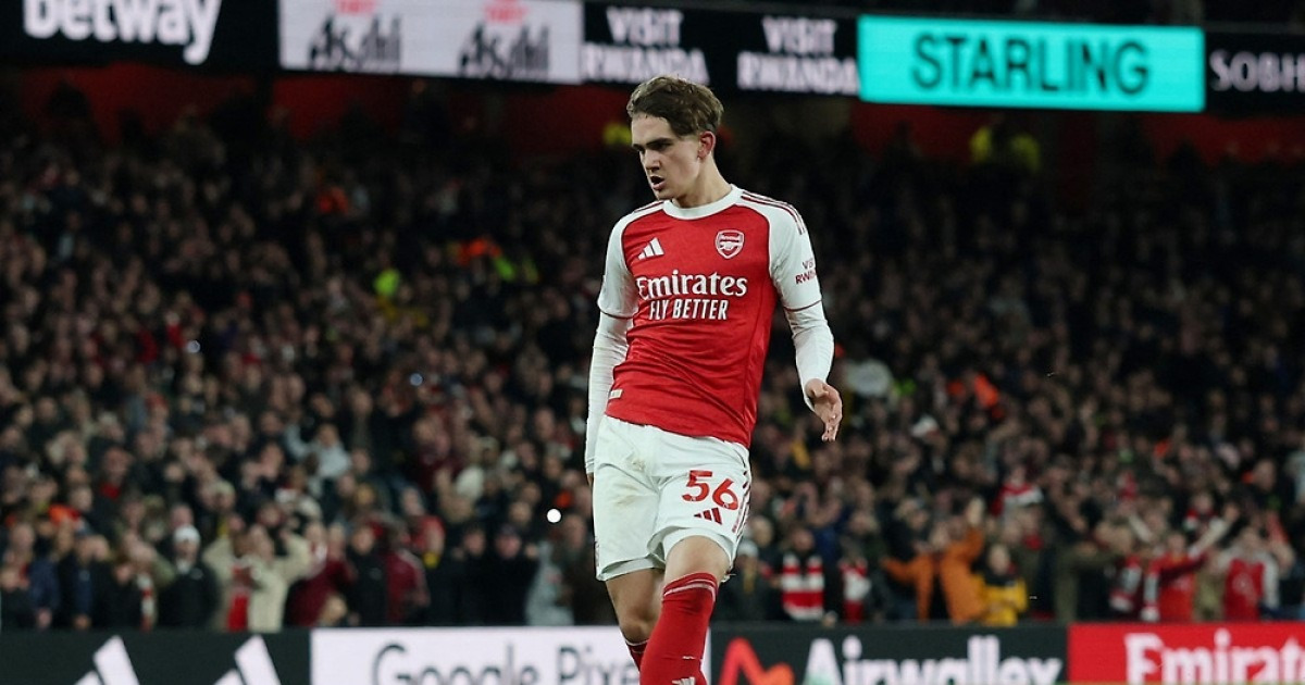 득점 후 환호하는 아스널 선수들