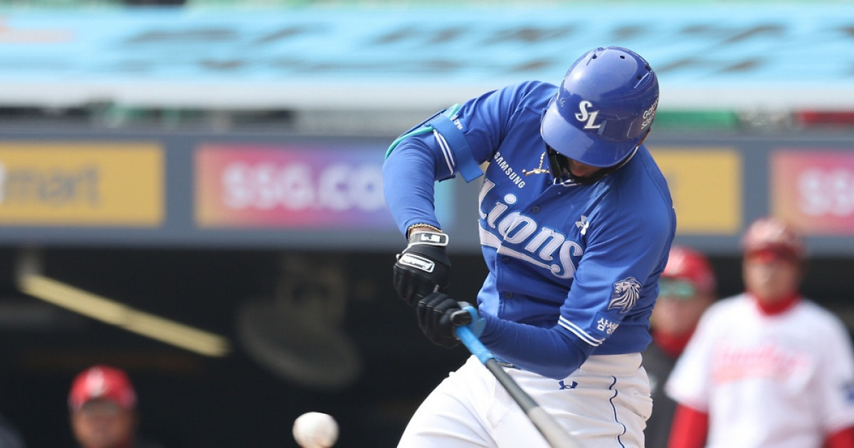 잠잠하던 디아즈, 드디어 터졌다, 시범경기 첫 홈런, 밀어서 잠금 해제