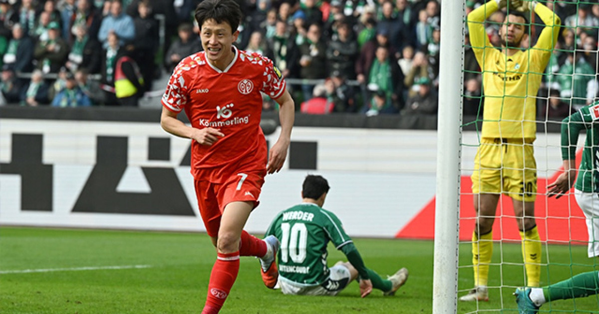 이재성, 리그 두 경기 연속 골…마인츠, 브레멘에 2대 0 승리