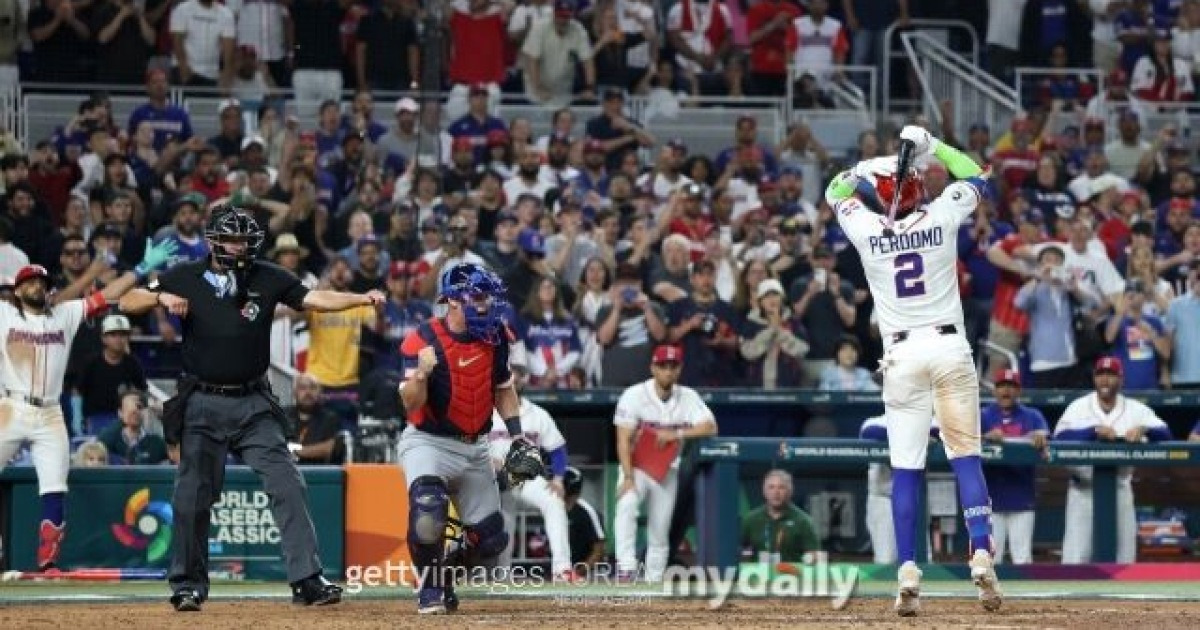 “100% 볼” 美 봐주기 논란, 역대급 오심 퇴근콜…도미니카공화국 유격수 분노, WBC도 ABS 합시다