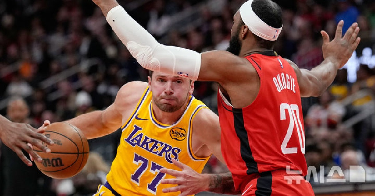 '돈치치 36점 활약' NBA 레이커스, 휴스턴 꺾고 6연승