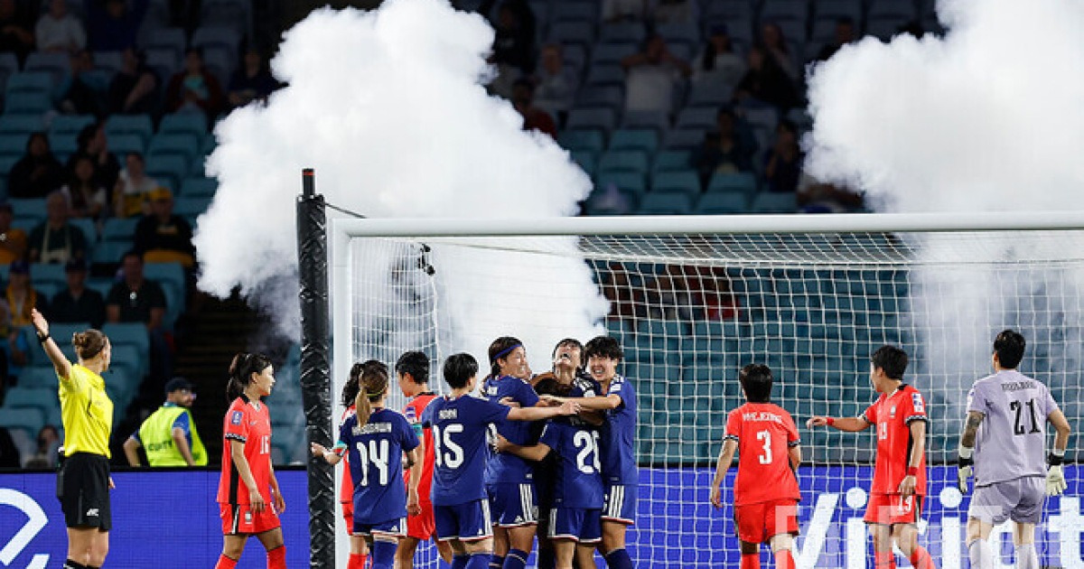 ‘강채림 환상적인 만회골’ 한국 여자 대표팀, 일본에 추가골 허용...1-4 끌려가