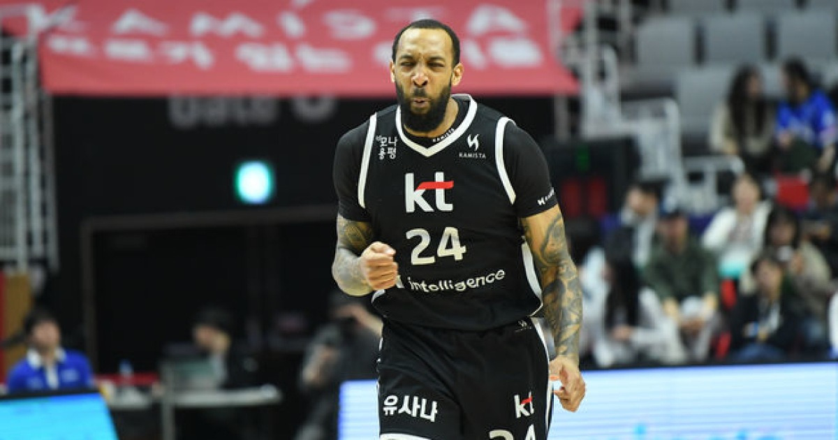 '윌리엄스 37점 폭발' KT, 가스공사 2차 연장 끝 쾌승... 6강PO희망 살려
