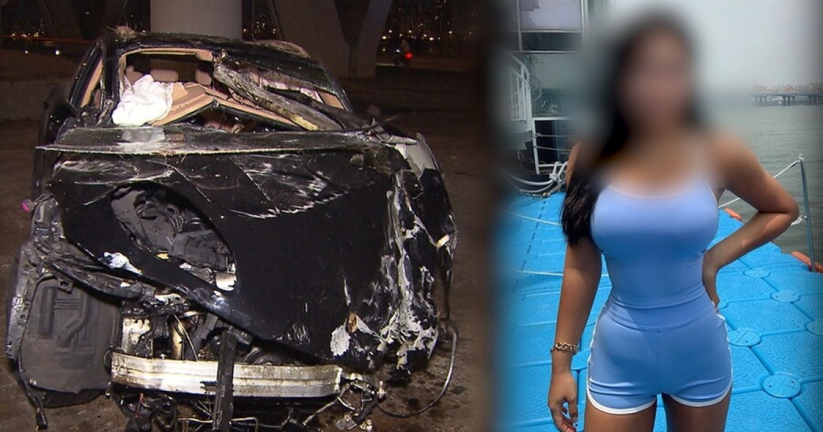 포르쉐 추락 사건 관련 보도 이미지