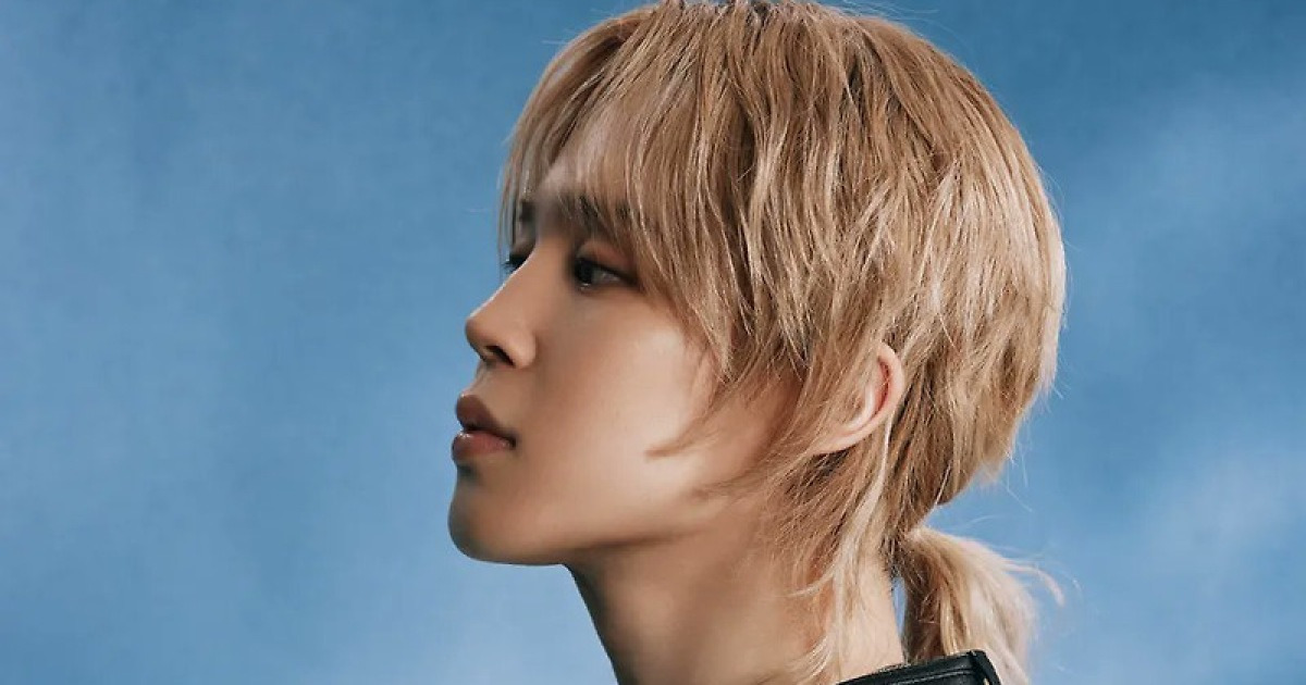 방탄소년단 지민, 묶은 금발 장발에 또 난리났다