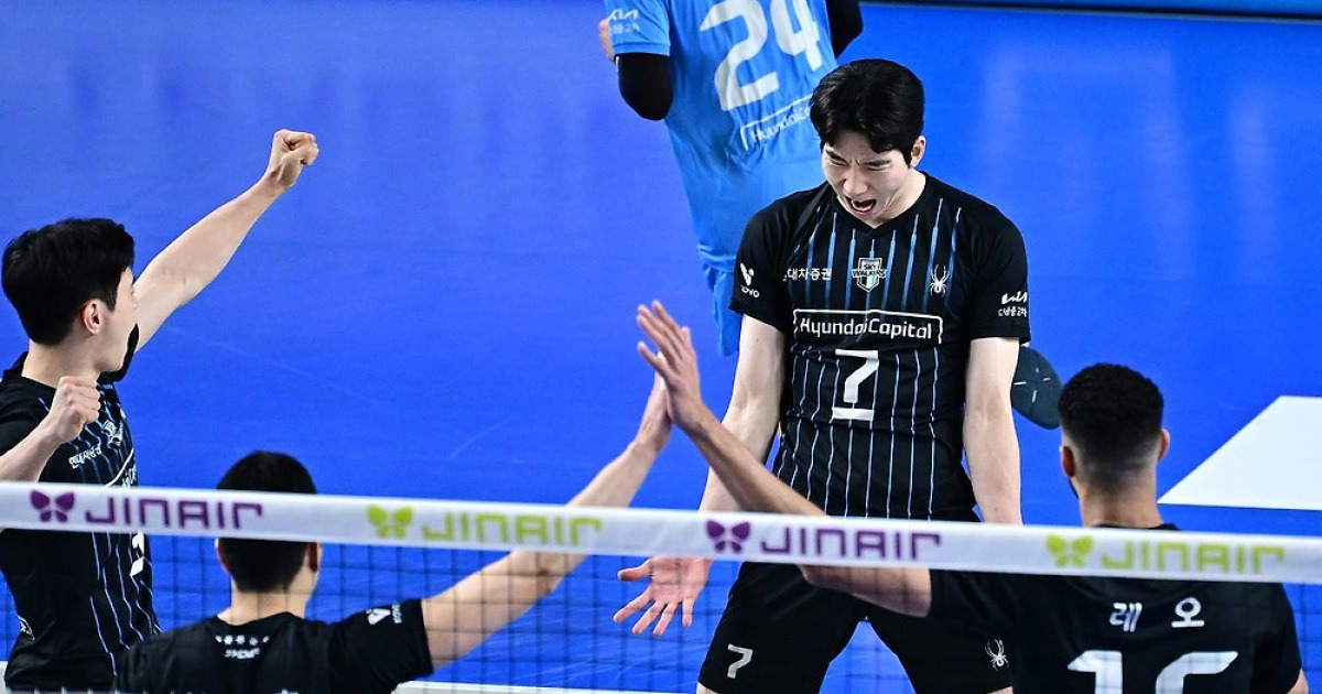 패패승승승, 대역전극 펼친 현대캐피탈… PO 1차전 승리