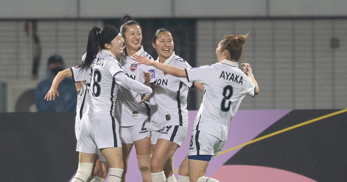 수원FC위민, AWCL서 우한에 4-0 완승…내고향축구단과 4강전