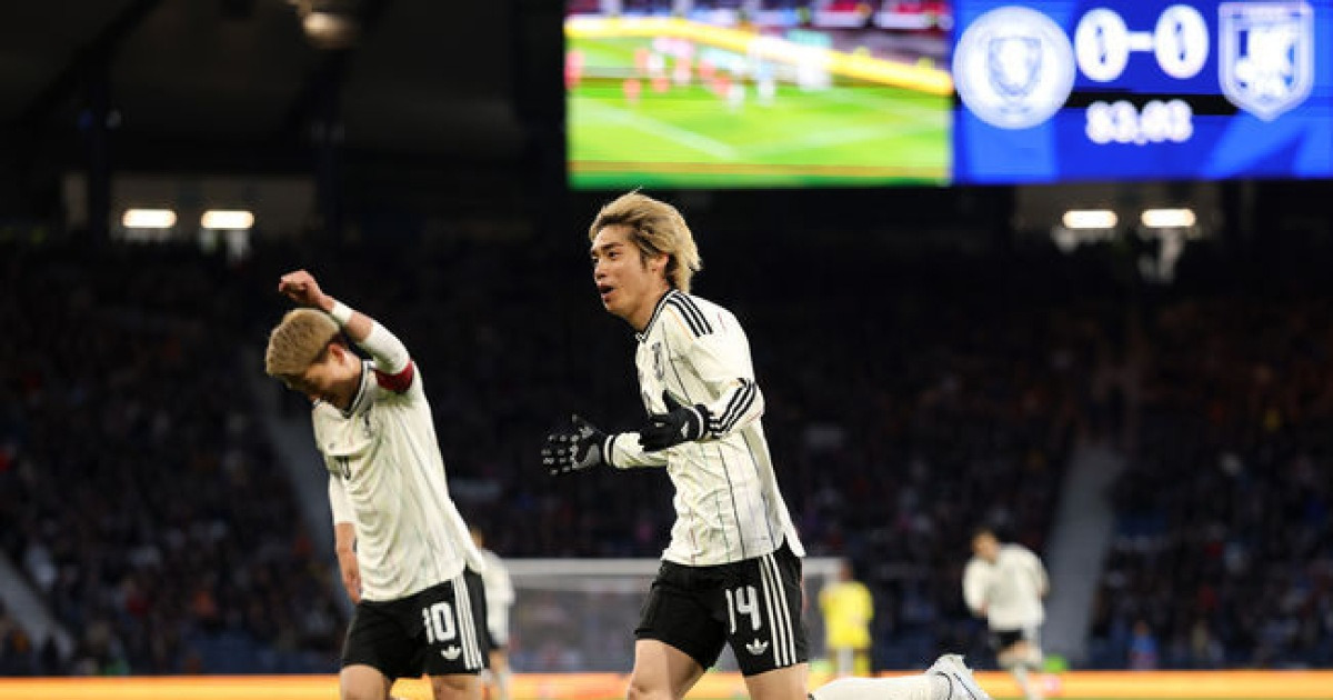 '이토 준야 결승골' 일본, '유럽 예선 조 1위 통과' 스코틀랜드 원정서 1-0 승리