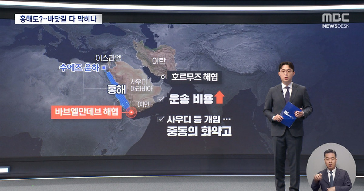 후티 홍해 막으면 세계물류 양대 물줄기 모두 끊겨‥트럼프 보고 있나