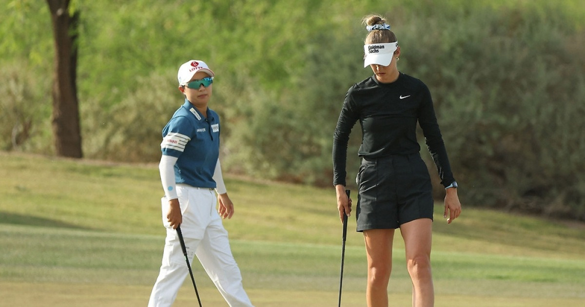 ‘80㎝ 이어 50㎝ 파 퍼트’까지 뺀 코르다…개인 72홀 최저타 치고도 ‘김효주 2연승’에 눌려 ‘2연속 2위’