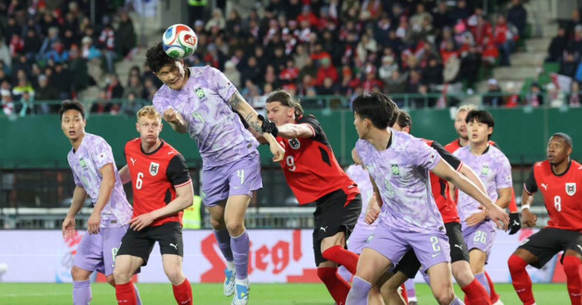 홍명보호, 월드컵 유럽 2연전 ‘쓴맛’…스리백 안착·손흥민 부활 과제