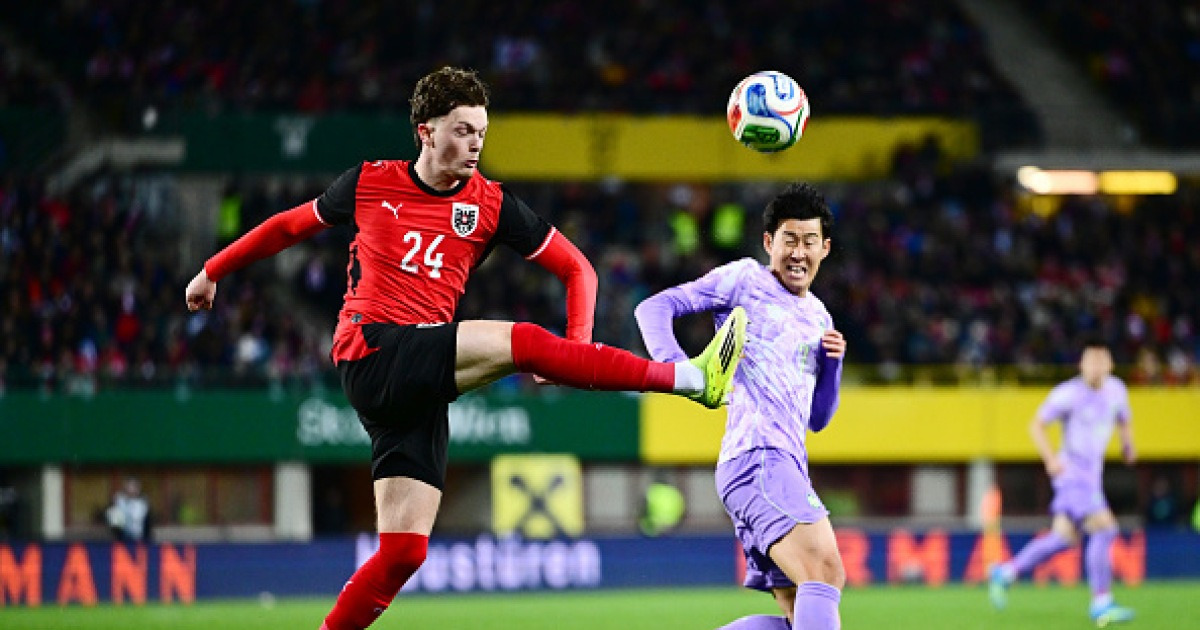 ‘손흥민 이강인 침묵’ 홍명보호 한국 월드컵 직전 연패, 오스트리아에 0-1 석패