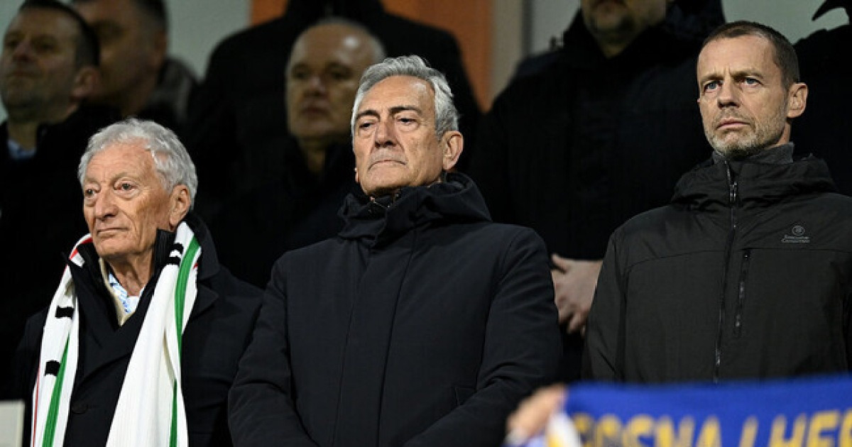 끝내 축구협회장 사퇴하나...'사상 초유 재앙' 이탈리아 3연속 WC 탈락에 사퇴 압박→비상 총회 소집