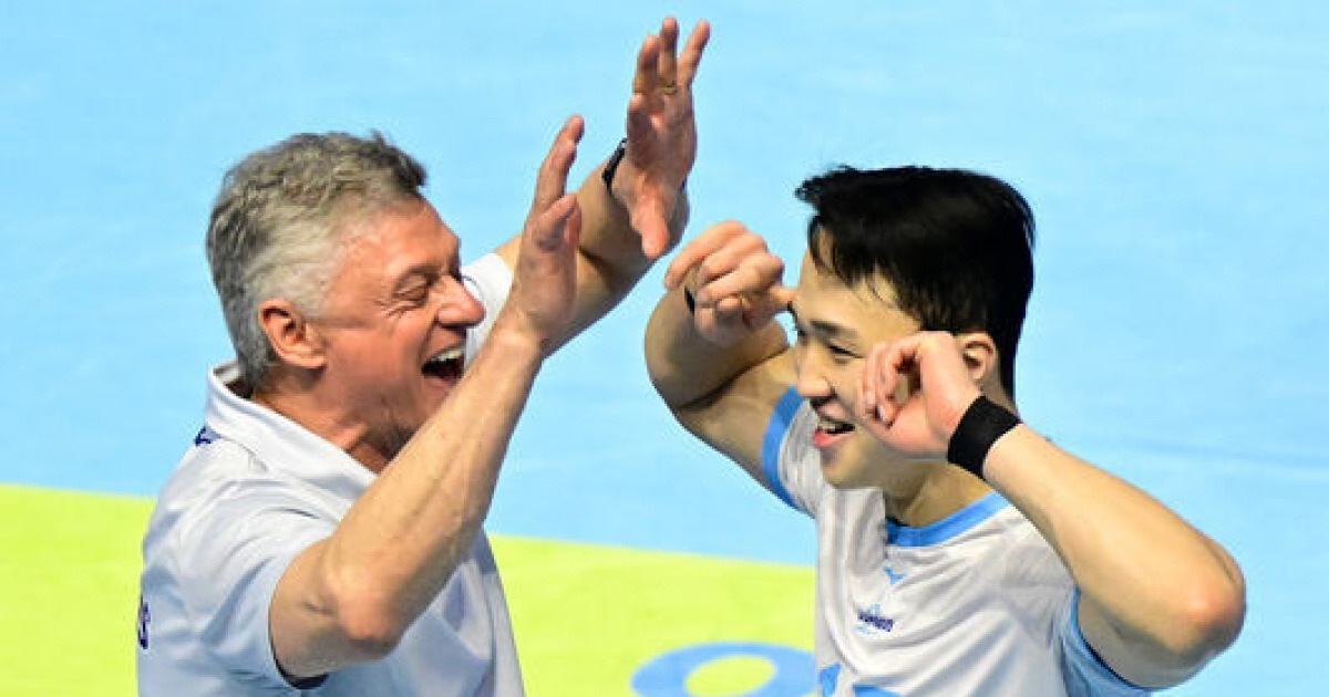 챔프전 직전 외인 교체 적중! ‘우승확률 75%’ 브라질 명장 대만족 “마쏘 환상적이었다, 내일 당장 서브 연습시킬 것” [오!쎈 인천]