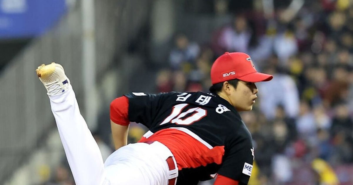 '154㎞' KIA 차세대 에이스는 천재인가… 신무기 일주일 만에 완성이라니, 슈퍼스타 자질 보인다